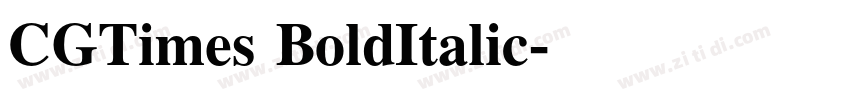 CGTimes BoldItalic字体转换